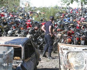 Robaron motos de la playa de secuestros San Agustín