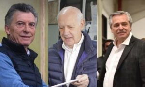 Así votaron Macri, Fernández y Lavagna