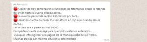 Atención: circula un mensaje falso sobre multas en Mendoza