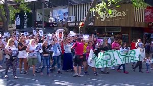 Mendocinos marcharon pidiendo justicia por Fernando Báez Sosa y otras muertes violentas