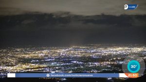 En algunas partes de Mendoza cayó granizo y hay tormentas