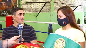 "Nos enamoramos en el gimnasio": la historia de amor del campeón mendocino de boxeo