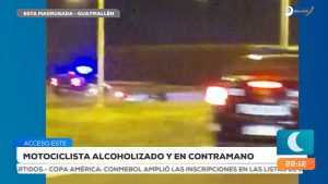 Video: Alcoholizado y en contramano por el Acceso Este