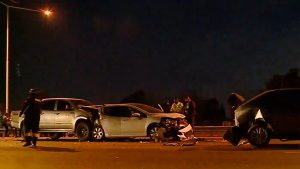 Video: así fue el choque en cadena que paró el tránsito en el Acceso Sur