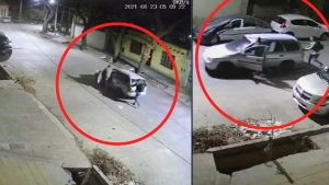 Video: empujando le roban el auto a una familia y ahora no tienen como ir a trabajar