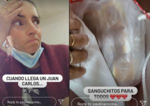 Paulina Cocina, enamorada de los sanguchitos de las elecciones