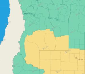 Nueva alerta amarilla en Mendoza por tormentas y granizo: ¿en qué zonas?