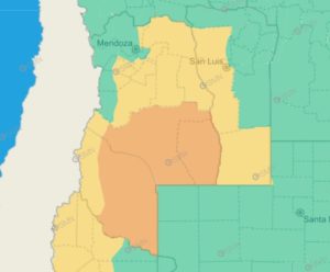 Alerta naranja y amarilla en Mendoza por tormentas y granizo: ¿en qué zonas y cuándo?