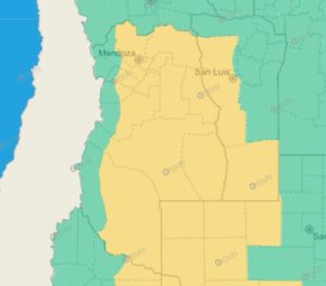 Alerta Amarilla por tormentas y granizo para todo Mendoza: ¿a qué hora?