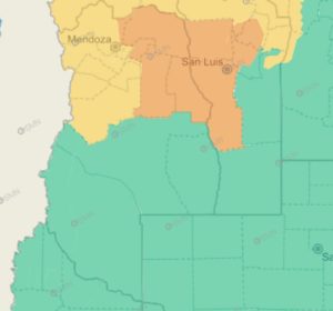 Alerta naranja y amarrilla en Mendoza por extremo calor