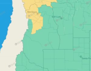 Alerta este martes por tormentas y granizo en Mendoza