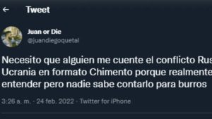 Pidió que le explicaran el conflicto Rusia-Ucrania en formato de "chimento" y las respuestas son increíbles