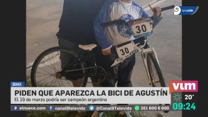 Una familia busca la bicicleta de un chico mendocino que puede ser campeón de BMX