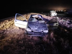 Mendoza: un auto quedó destruido tras embestir a un caballo en el Acceso Sur