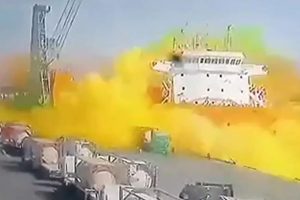 Impresionante video: 13 muertos y más de 250 heridos por la explosión de un tanque de gas cloro