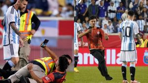 ¿De qué club mendocino era la camiseta del chico que entró a la cancha para abrazar a Messi?