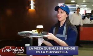 Laura Rez Masud estuvo "contratada por un día" en una de las pizzerías más famosas de Mendoza