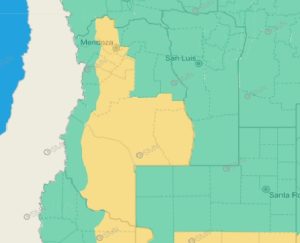 Atención Mendoza: hay Alerta Amarilla por tormentas y granizo