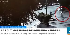 Video: así trataba de deshacerse del cuerpo de Agustina su novio tras el femicidio