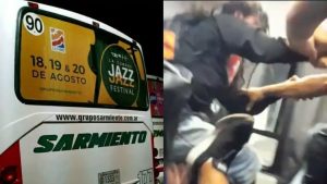Video: le sacó el arma a un policía arriba del colectivo y le disparó varias veces