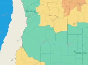 La Alerta Amarilla por tormentas y granizo se traslada de zona en Mendoza: ¿dónde se puede dar?