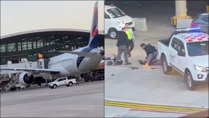 Video: tremendo ataque al aeropuerto de Santiago de Chile con dos personas muertas