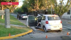 Video: choque y vuelco en el boulevar Dorrego