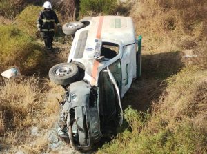 Mendoza: volcó una ambulancia y murió la mujer que trasladaba