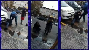 Video: lo chocaron, pidió el seguro y le dieron una brutal paliza