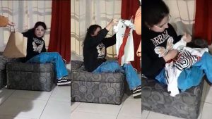 Video: La emoción de la nena mendocina que recibió la camiseta de River firmada por todos los jugadores