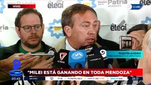 Martín Aveiro: "Milei está ganando en toda Mendoza"