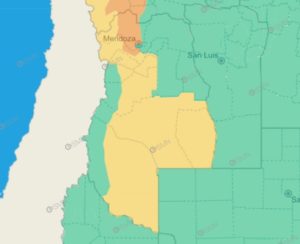 Alerta Naranja por viento Zonda de hasta 80 kilómetros por hora: ¿qué zonas puede afectar?