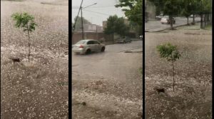 Alerta por tormentas en Mendoza: se registra caída de granizo en algunas zonas