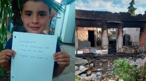 "Papá Noel quiero ladrillos para mi casa": ¿Cómo ayudar al niño de 7 años que perdió todo en un incendio?