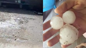 Tormentas en Mendoza: cayó granizo en la zona Este