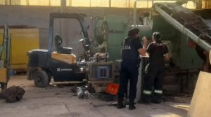 Las Heras: un operario se cayó adentro de una máquina, quedó atrapado y le debieron amputar un pie