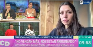 "No vengan más, nos están arruinando": la vecina de Villa Langostura que se viralizó por su pedido habló con Cada Día