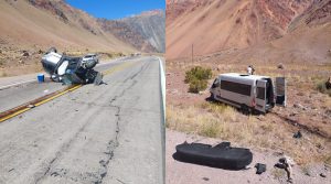 Grave accidente en Alta Montaña: dos personas fallecieron y se cortó el Paso a Chile