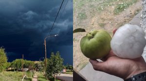 Fuerte tormenta de granizo en General Alvear: hasta cuándo rige el alerta en Mendoza