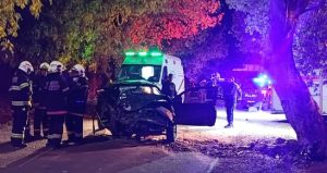 Impresionante choque en Mendoza: un joven destrozó el auto contra un árbol