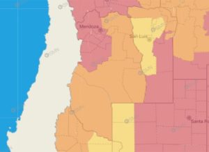 Frío extremo en Mendoza: estos son los departamentos que están en alerta roja