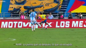 Video: el  audio del Var del polémico penal que le dieron a Colombia ante Argentina