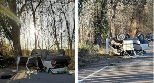 Mendoza: chocó contra un árbol, volcó y murió en el acto