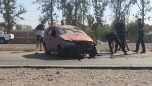 Tránsito congestionado en el Acceso camino a San Martín por un impresionante accidente