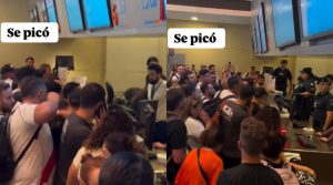 Video: se desató una batalla en el Aeropuerto de Mendoza luego de que les cancelarán el vuelo a hinchas de River