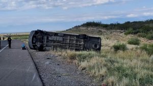 Volcó una trafic en la Ruta 40: hay tres heridos