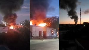 Godoy Cruz: se incendió el depósito de una colchonería