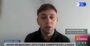 Es mendocino, tiene 22 años y se va a competir a la NASA