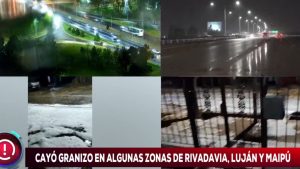 Llegó el frente polar a Mendoza: cayó granizo y se esperan lluvias y nieve en distintos puntos de la provincia